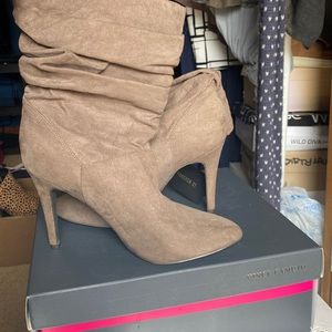 Taupe Mid-Booties
